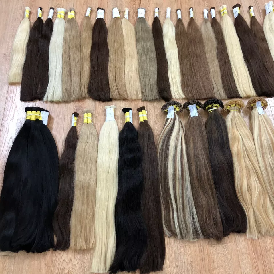 Hot selling best price very high quality bulk color hair made from Vietnam