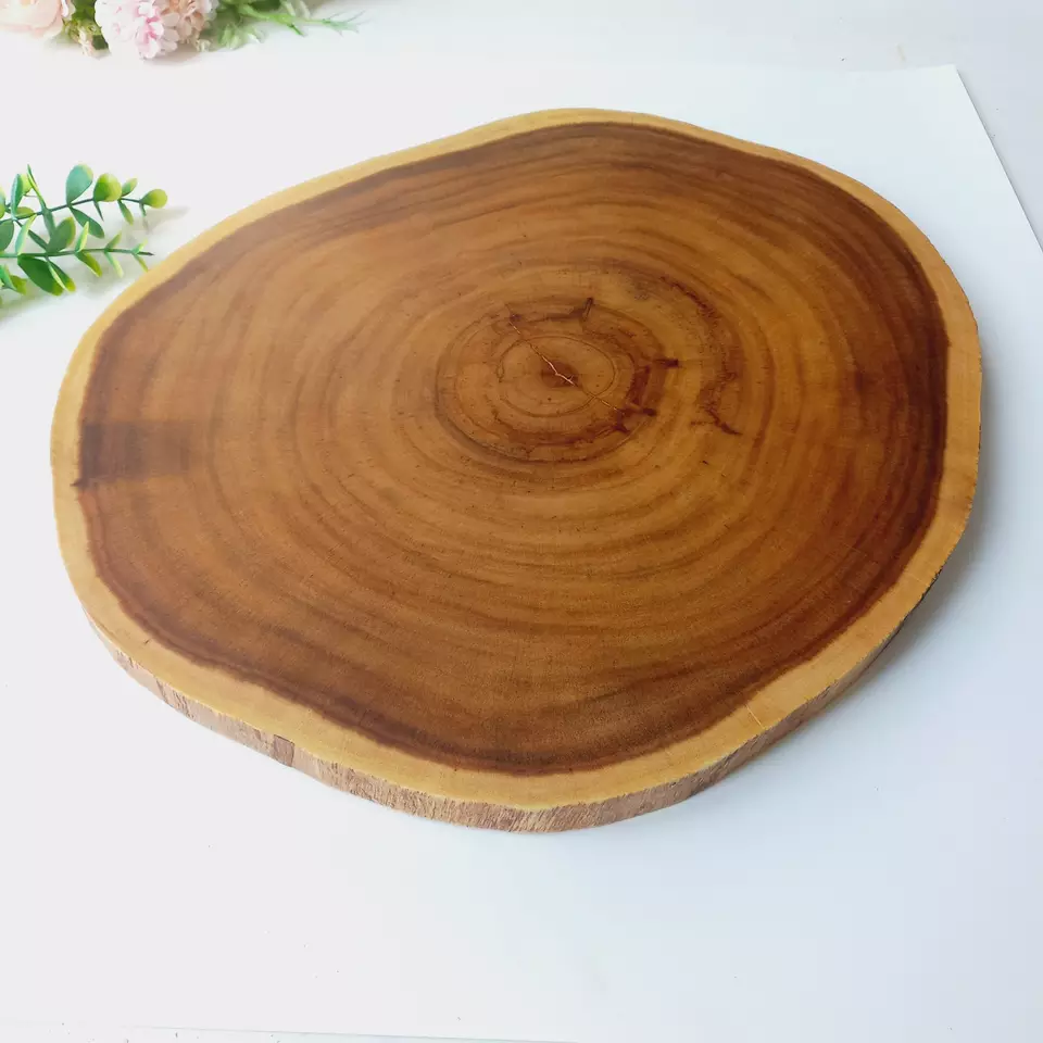 Trunk Tree Natural Round Wood Cutting Board Chopping Board Chopping Blocks Wooden Cheese Serving Board Pizza for Restaurant