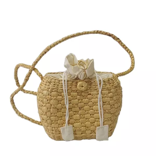 Vietnam manufacture wholesale woven handicraft water hyacinth seagrass straw bag