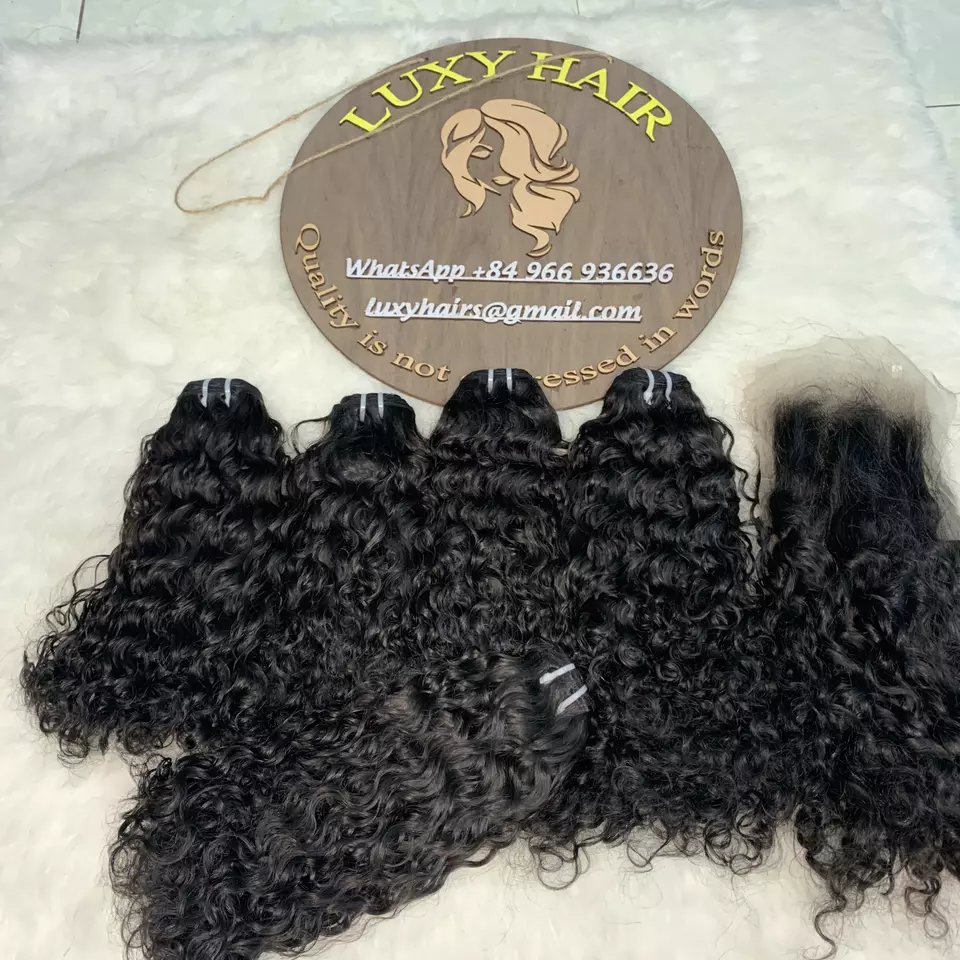 Hair Extension kinky curly No chemical Remy Hair
