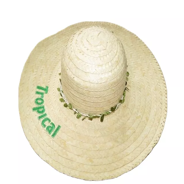 vietnam hot selling paper straw hat with decorative assorted color