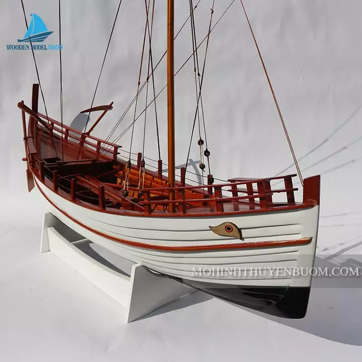 Fishing Boats Greek Kyrenia Model 70L x 20/46W x 61H Crafted Boat Decoration - Handmade - Gifts