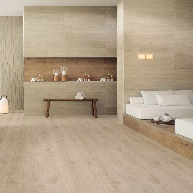 Wood Plank Tiles Alternative Full Body Porcelain Rustic Tile Design 600X600Mm Floor Tile