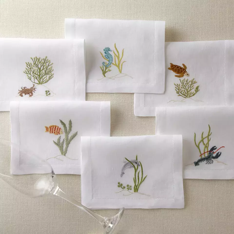 Vietnam Luxury New Collection Hand-Embroidered Napkins For Everyone