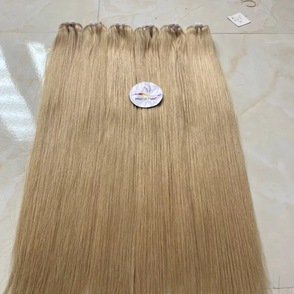 Wholesale 613 Raw Indian Hair Weaves Blonde Color Virgin Cuticle Aligned Hair Bundles 613 straight Human Hair Extension Vendors